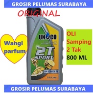 MURAH Oli Samping 2Tak Ecco Unoco 2T Sport Wangi parfum 800ML 800 ml