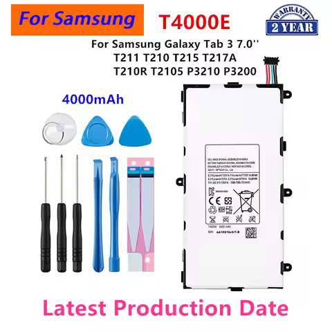 Brand New Tablet T4000E Battery 4000mAh For Samsung Galaxy Tab 3 7.0'' T211 T210 T215 T217A T210R T2