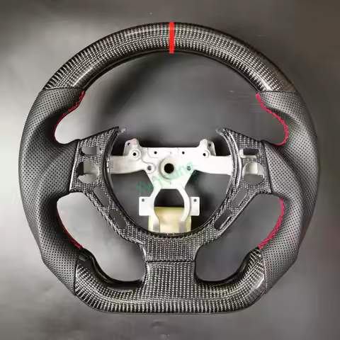 For Nissan GTR R35 2008-2018 Promotion 100% Real Carbon Fiber Car Steering Wheel With Leather