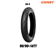 ยางนอกมอเตอร์ไซค์ขอบ14 ขนาด90/90-14TT(มีราคายางนอกพร้อมยางใน) COMET DR5