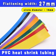 Width 27mm Round Diameter 16mm PVC Heat Shrinkable Tube Heat Shrinkable Film Battery Sleeve Insulati