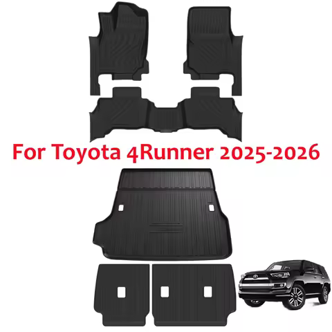 For Toyota 4Runner Floor Mats 2025 2026 5 Seats (No Hybrid) Cargo Liner SeatBack All Weather Mats TP
