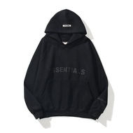 ESSENTIALS Men's Sweatshirts Reflective Printed Fleece Hoodies Masculine Hoodie Fashion Hip Hop Swea