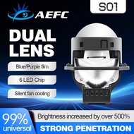 Factory Direct Sales Car LED Headlight Bi-LED Lens3.0Perfectly Intact H4 H7 BI LED 12V Laser effect