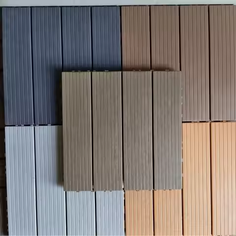 Anti-corrosion Balcony Flooring Plastic Wood Waterproof Garden Flooring Wear-resistant Plastic Wood