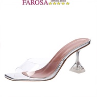 FAROSA 9cm cup heel strappy clogs - L34 with horizontal straps on the feet, very pretty