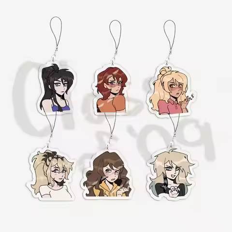 Acrylic Class of 09 Figures Mobile Phone Charms Nicole Jecka Kelly Ari Emily Megan Small Pendant Pho