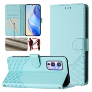 Ready to ship Honeycomb Embossing RFID Leather Phone Case For OnePlus 9/OnePlus 9 Pro/OnePlus 9R/One