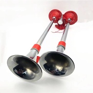 แตรด่วนไฟฟ้าปากเหล็ก 2 ปากยาว แตรลม สำหรับ รถบรรทุก รถบัส รถทัวร์ รถสิบล้อ เรือ รถบรรทุก ใช้ได้ทั้ง