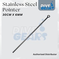 Divegears 6mm Stainless Steel Diving Pointer 30 cm length Scuba Diving
