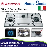 Ariston 90cm 3 Burner Gas Hob PHN 932 T2/IX/A (TG/LPG) Auto Ignition | (Made in Italy)