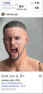 GOAT TOYS 1/6 Stephen Curry 史提芬庫里 1:6 套裝， 雙頭雕 絕殺雷霆 全新全套連盒 ，怒吼頭 大虫精涂重涂 限量 非enterbay eb nba