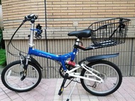 藍色摺疊單車