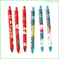 RAN 6 Pcs Christmas Gel Pen Funny Writing Pens Retractable Gel Pen for Kids Student Game Rewards Chr