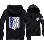 SNK Attack On Titan AOT Anime Sweater Jacket Zipper Jumbo Hoodie