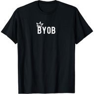 BYOB Bring Your Own Beer King Adult T-Shirt Fashion T-Shirt Tops for Boys Girls Distro Age 1 2 3 4 5