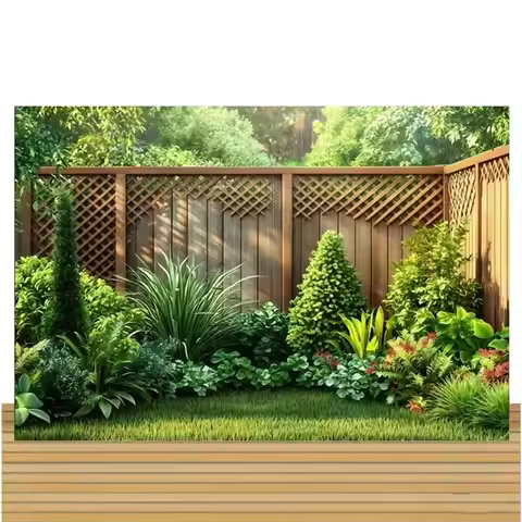 Greenery Backdrop 210x150cm Outdoor Decoration Garden Photography Backdrops for Homeowners Gardeners