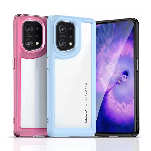 For OPPO Find X5 Pro Case For OPPO Find X5 Pro Cover Coque Funda Hard Translucent Soft Frame Shockpr