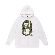 Baju BAPE Hoodie 100% pure cotton mens and womens loose and versatile hoodie ins trendy men shirt