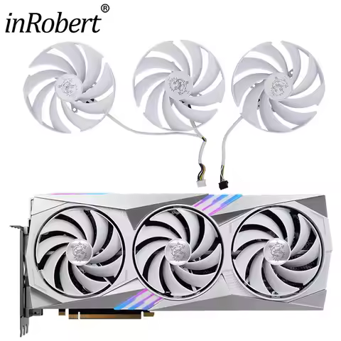 95mm PLD10020B12H Video Card Cooling fan For MSI GeForce RTX 4070 Ti GAMING TRIO WHITE 12G Graphics 