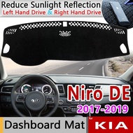 Dashboard Cover Dash Board Mat Carpet for Kia Niro DE Hybrid e-Niro 2017 2018 2019 Pad Sunshade Cush