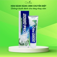 Kem đánh răng giảm ê buốt và mòn răng 2080 Pro Max Sensitive Hàn Quốc 125g - Hàng Chính Hãng