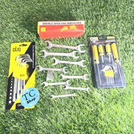 Wrench Set + L-Spanner + Wrench Set + Screwdriver Set