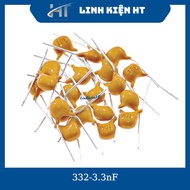 Good quality 332 3.3nF 50V gold ceramic capacitor (10c) - HT components