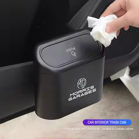 Car Logo Portable Trash Can Hanging Storage Box For Morris Garages MG Cyberster MG3 MG5 MG7 MG6 ZS E