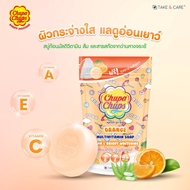 Chupa Chups จูปา จุ๊ปส์ สบู่ก้อน สบู่อาบน้ำ บำรุงผิว แถมฟรี ถุงตาข่ายตีฟอง ขนาด 80 กรัม มี 4 กลิ่น