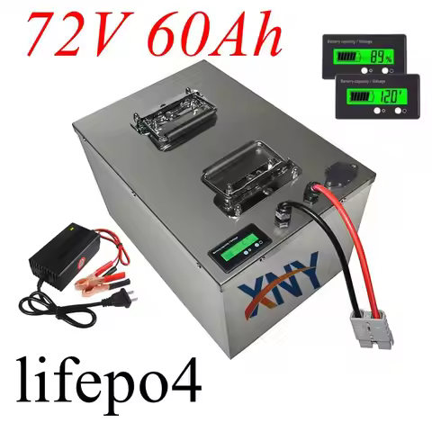lithium 72V 60Ah lifepo4 battery BMS 24S for 8000W 3500W bicycle bike scooter Motorbike Motorcycle +