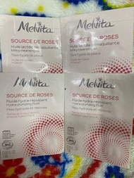 Melvita SOURCE DE ROSES Milky cleansing oil and hydra plumping fluid 可散買