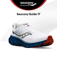 Saucony Guide 17 Road Running Stability Shoes Men's -C(WHITE/NAVY) S20936-108