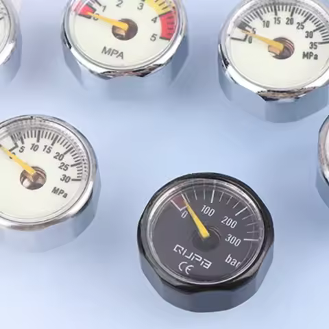 Air Mini Micro Pressure Gauge Manometer | Thread M10 M8 | 5MPA 10MPA 20MPA 30MPA 35MPA 40MPA 300BAR 
