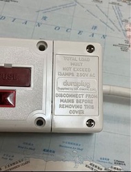 近全新英國名牌英國製造DuraPlug MK高級英式4位Fused安全拖板排蘇10呎延長線