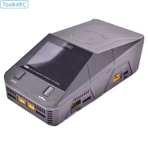 ToolkitRC Q6AC Charger AC 400W / DC 1000W 4CH output Built-in 65W USB Output 15W Wireless Charger fo