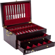 Storage Box Silverware Cutlery Box Wooden Storage Box Wooden Silverware Wooden Wooden Drawer-Type Th