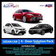 AUTOFUN 4-Door Sedan Car Soundproofing &amp; Noise Deadening Solution Pack – 4 LAYER. (For 4-Door Car Only)