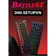 HE GAMING BATTLE68 MECHANICAL KEY | RAPID TRIGGER | 8KHz | VALUES 0.02MM | SUPER REFLECTION