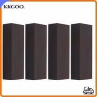 KKGOO 4PCS Ebony Handle Plate, Ebony 12cm x 4cm x 2.5cm(4.72 * 1.57 * 0.98in） Ebony Wood Lumber, Pro