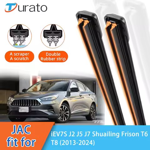 For JAC iEV7S J2 J5 J7 Shuailing Frison T6 T8 Front Windscreen Wipers Double Rubber Car Wiper Blades