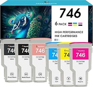 MasaiMara 746 746XL 300ml 6-Pack Ink Cartridge P2V78A P2V79A P2V80A P2V81A P2V82A P2V83A Compatible 