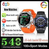 Ultra GPS Smartwatch Outdoors 1.43" AMOLED Screen Compass Barometric Altimeter Album BT Call Smart W