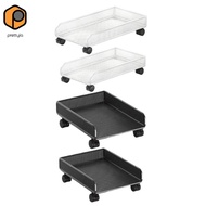 [prettyia] Rolling Storage Basket Heave Duty Organization Bathroom Organizer Detergent Storage Rack 