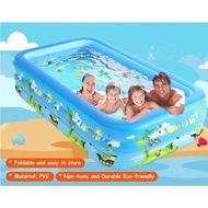 KOLAM RENANG ANAK KECIL 3 RING 150*105*50 cm KOLAM RENANG KARET MANDI BOLA KOLAM BALON ANAK BABY PVC
