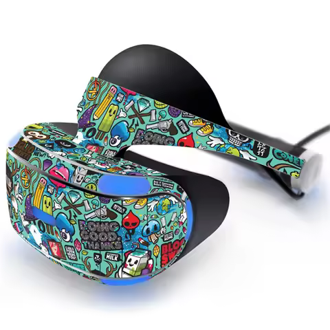 VR Skin Sticker for PS VR 1 PVC Decal Wrap Cover Protective Film FOR PS VR 1 Accessories Skin sticke