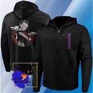 jaket hoodie zipper tokyo revengers design wakasa brahman - hitam m