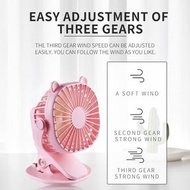 ［可愛 🐱 樣］便攜 3500mAh USB 充電夾式冷卻器風扇  Portable 3500mAh USB Rechargeable Cooler Clip Fan