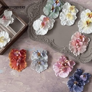 NONEDYODYER5 6pcs Simulation Butterfly Orchid, Silk DIY Crafts Butterfly Orchid Flower Head, Artific