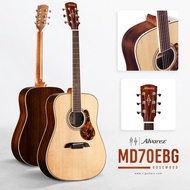 Alvarez MD70EBG กีตาร์โปร่งไฟฟ้า Bluegrass สเปค All Solid (AAA Sitka Spruce / Indian Rosewood)